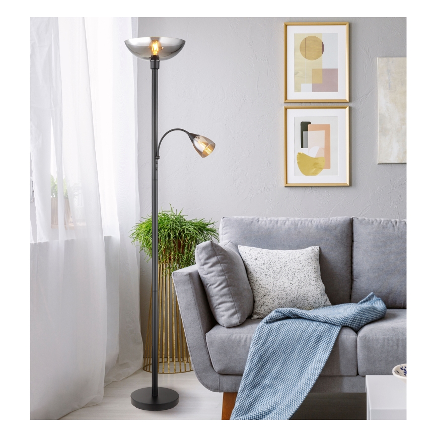Globo - Podna lampa 1xE27/60W/230V + 1xE14/40W