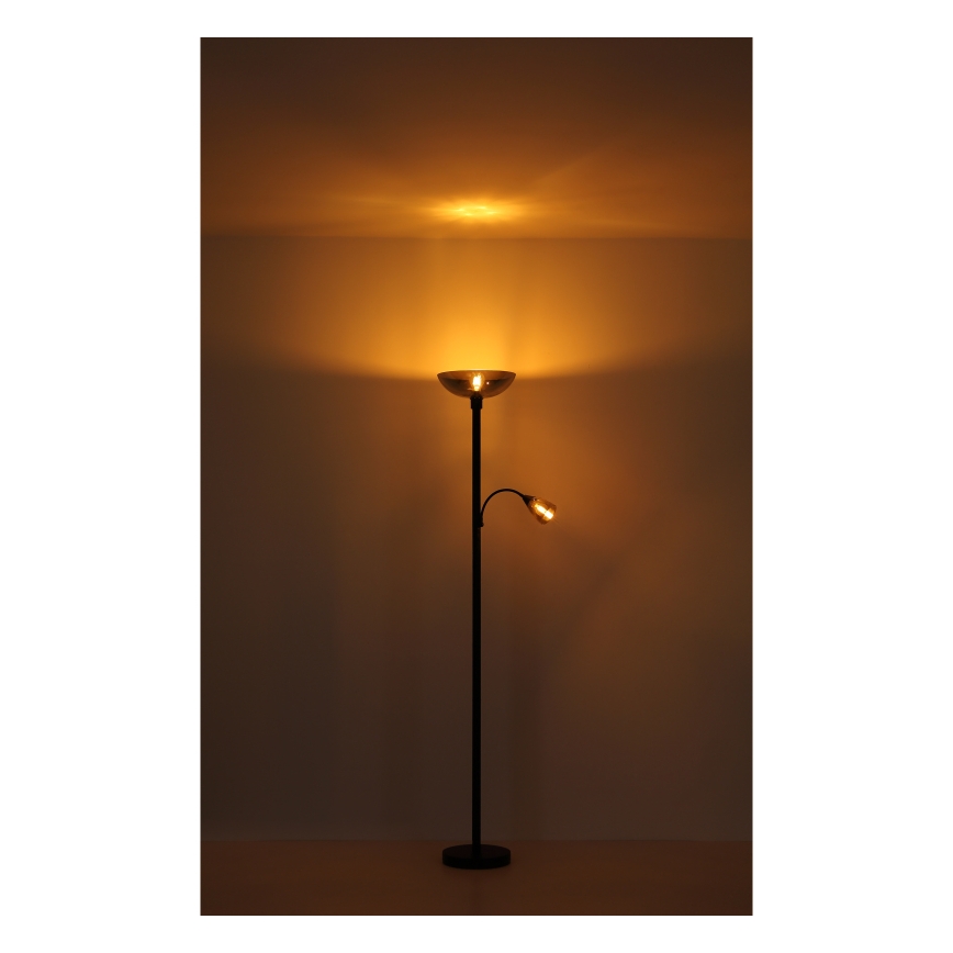 Globo - Podna lampa 1xE27/60W/230V + 1xE14/40W