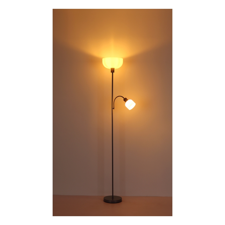 Globo - Podna lampa 1xE27/40W/230V + 1xE14/25W