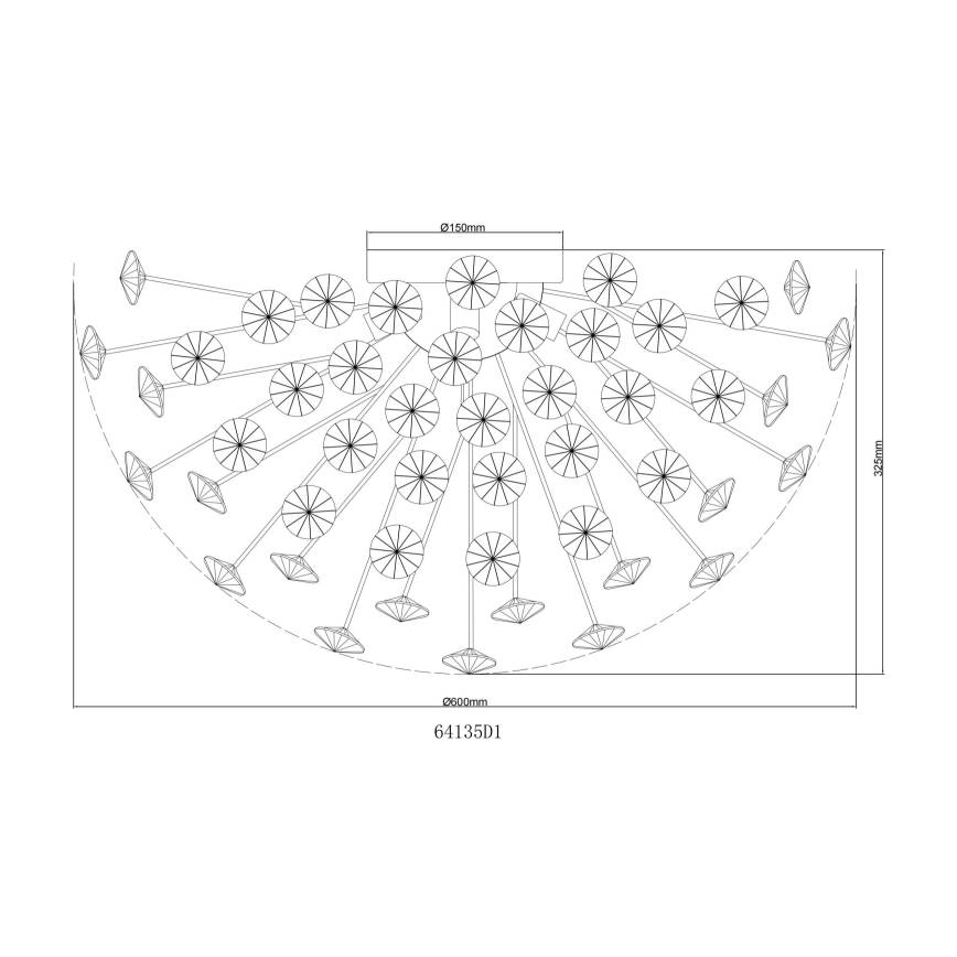 Globo - LED stropna svjetiljka 6xG9/3,5W/230V zlatna