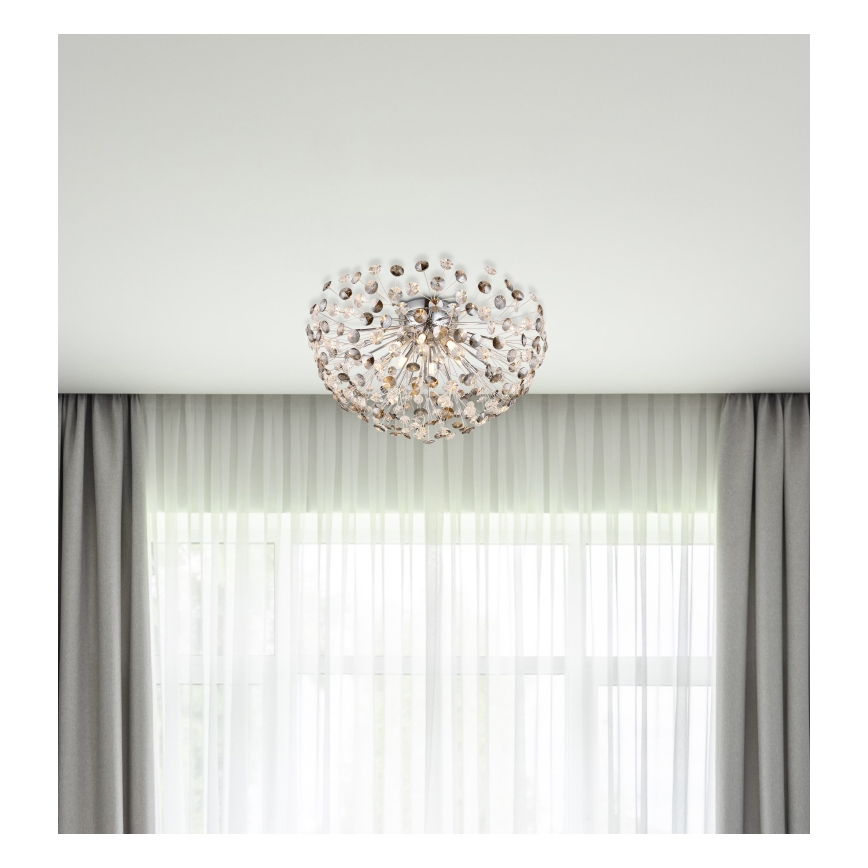 Globo - LED Stropna svjetiljka 6xG9/3,5W/230V pr. 60 cm sjajni krom