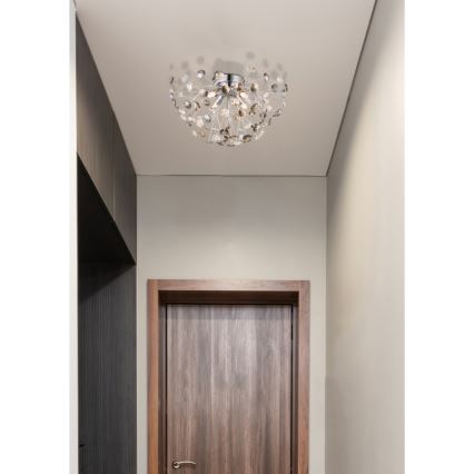 Globo - LED Stropna svjetiljka 4xG9/3,5W/230V pr. 45 cm sjajni krom