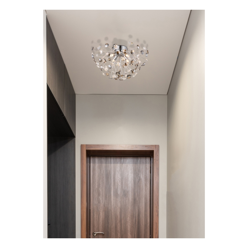 Globo - LED Stropna svjetiljka 4xG9/3,5W/230V pr. 45 cm sjajni krom