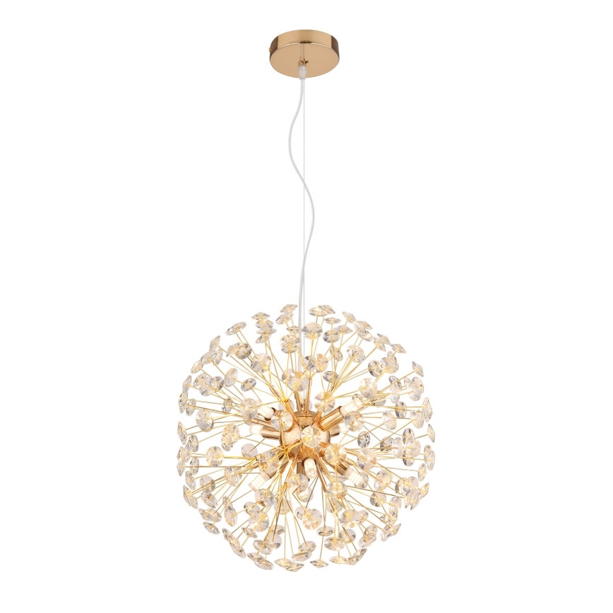 Globo - LED luster na sajli 8xG9/3,5W/230V zlatni