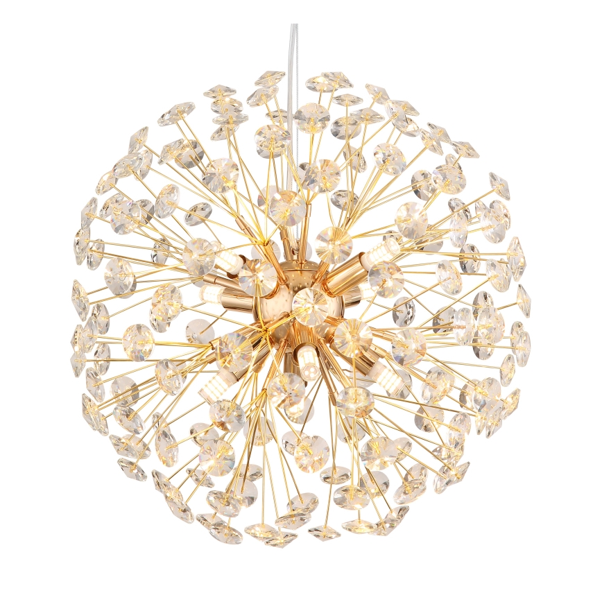 Globo - LED luster na sajli 8xG9/3,5W/230V zlatni