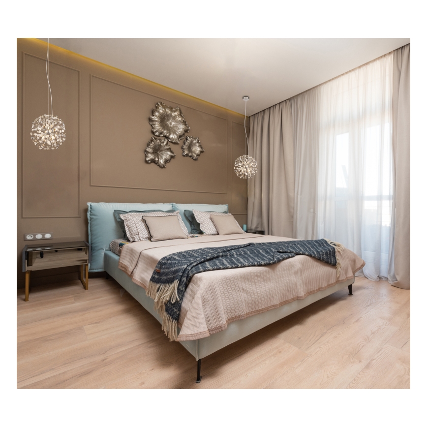 Globo - LED luster na sajli 8xG9/3,5W/230V Ø 40 cm sjajni krom