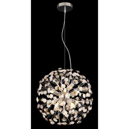 Globo - LED luster na sajli 8xG9/3,5W/230V Ø 40 cm sjajni krom