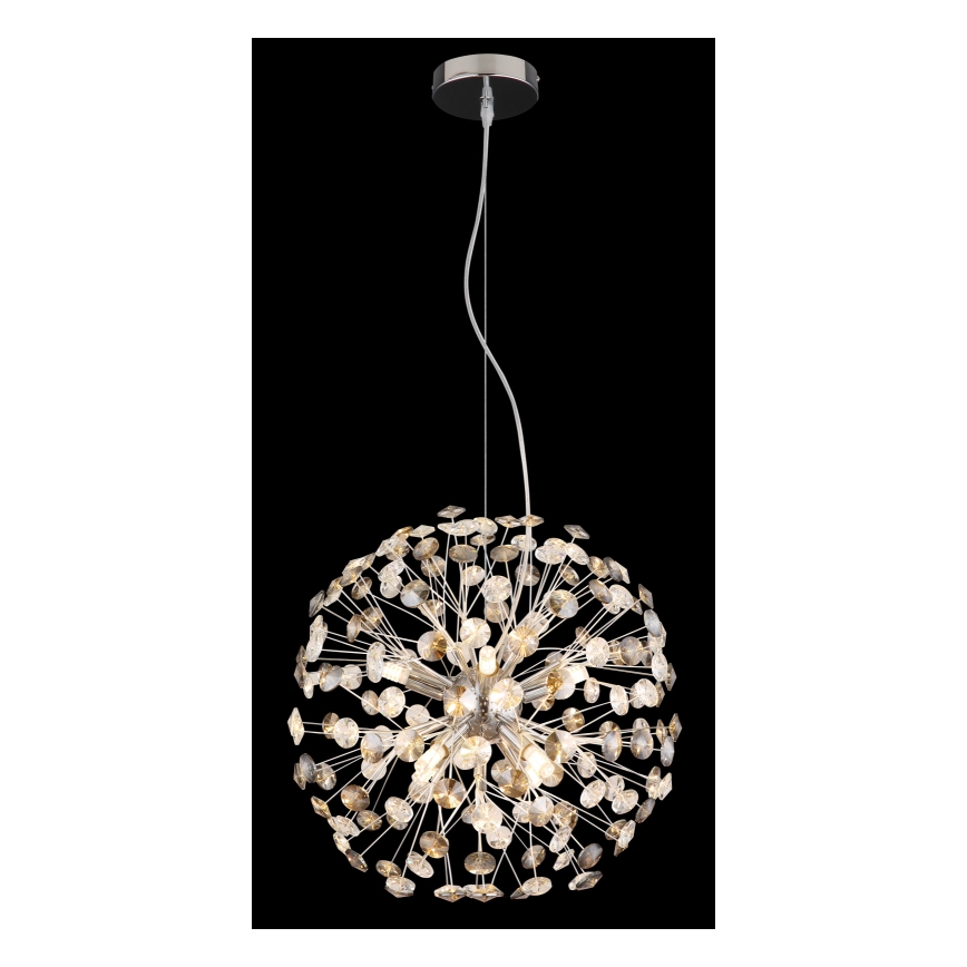 Globo - LED luster na sajli 8xG9/3,5W/230V Ø 40 cm sjajni krom