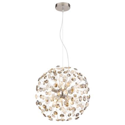 Globo - LED luster na sajli 8xG9/3,5W/230V Ø 40 cm sjajni krom