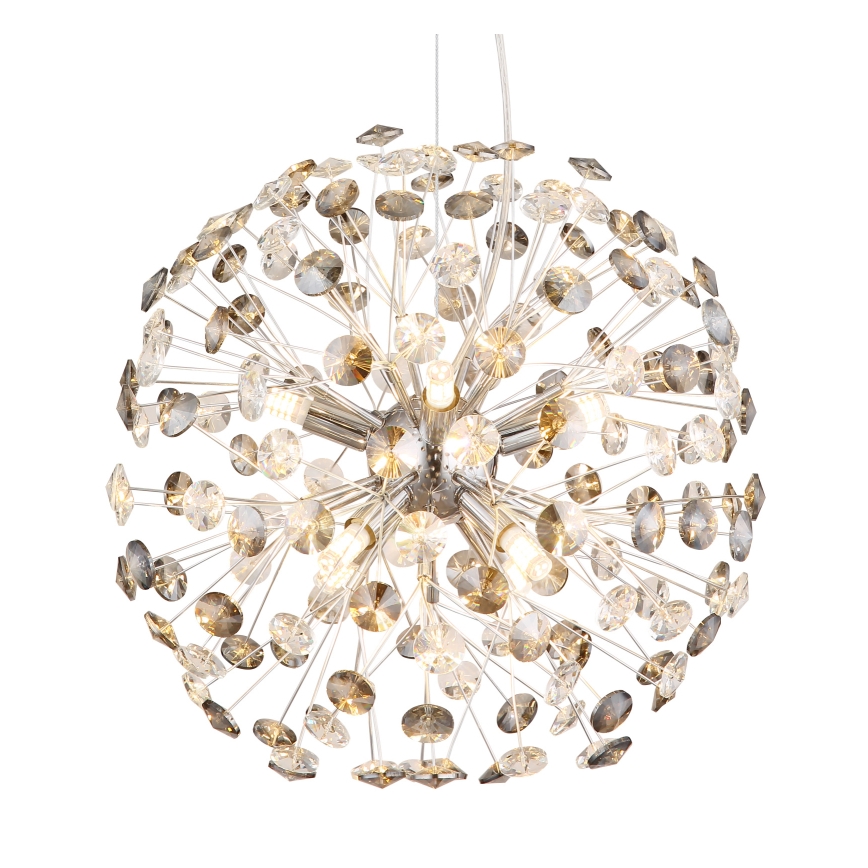 Globo - LED luster na sajli 8xG9/3,5W/230V Ø 40 cm sjajni krom