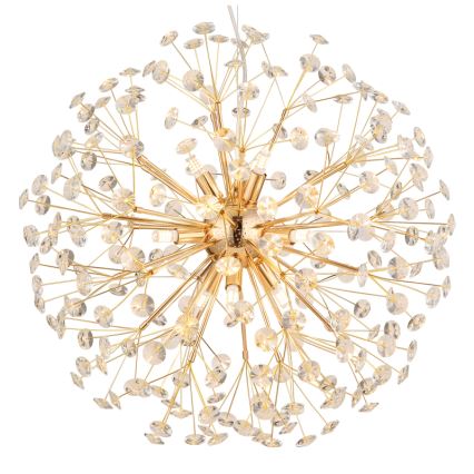 Globo - LED luster na sajli 9xG9/3,5W/230V zlatni