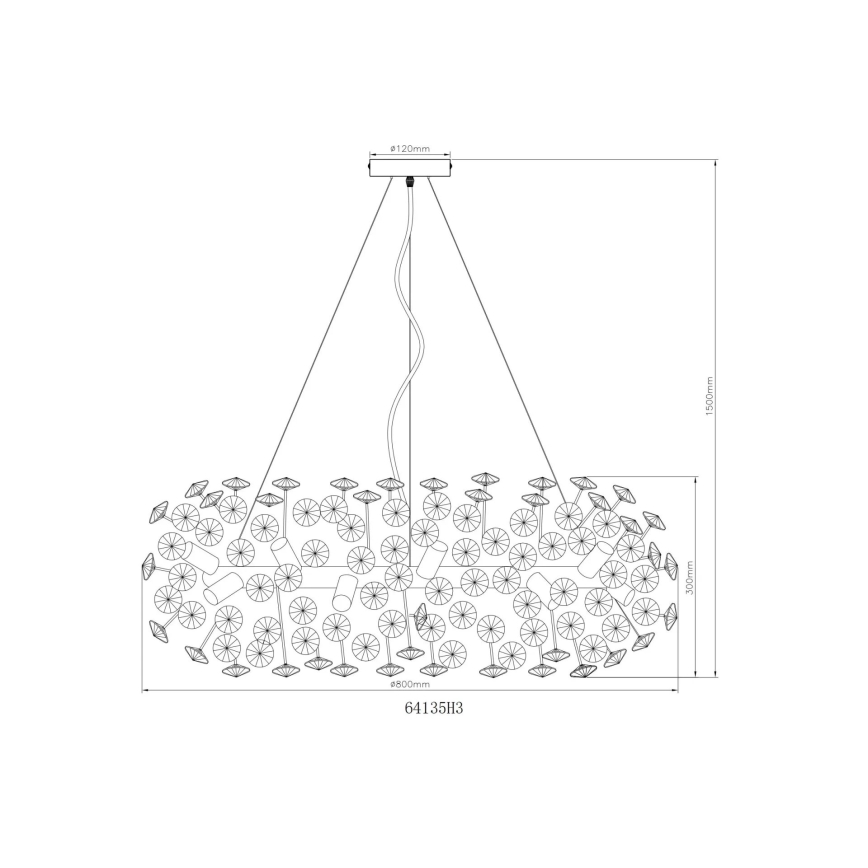 Globo - LED kristalni luster na užetu 20xG9/3,5W/230V