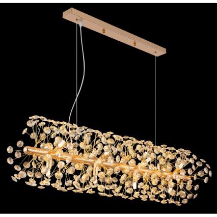 Globo - LED luster na sajli 12xG9/3,5W/230V zlatna