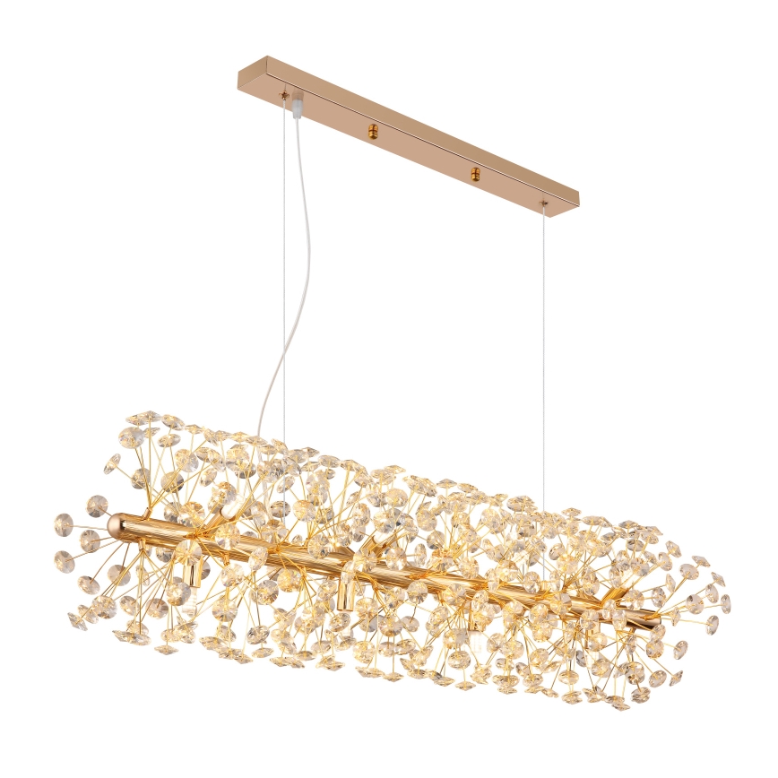 Globo - LED luster na sajli 12xG9/3,5W/230V zlatna