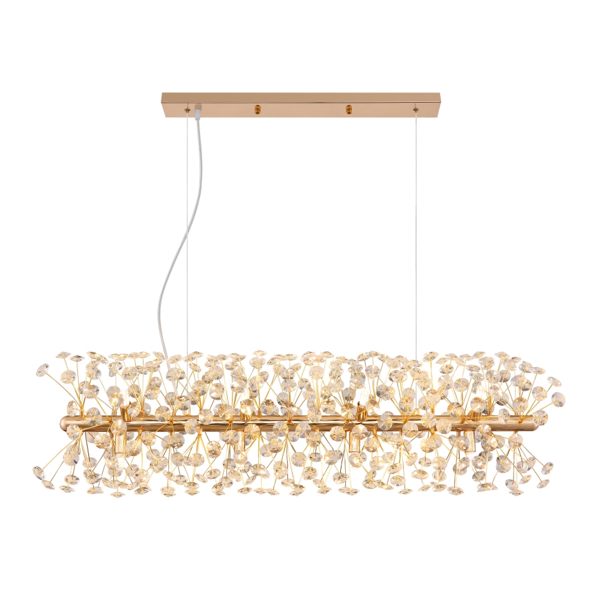 Globo - LED luster na sajli 12xG9/3,5W/230V zlatna