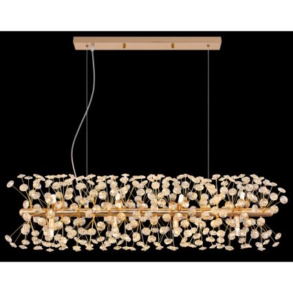 Globo - LED luster na sajli 12xG9/3,5W/230V zlatna