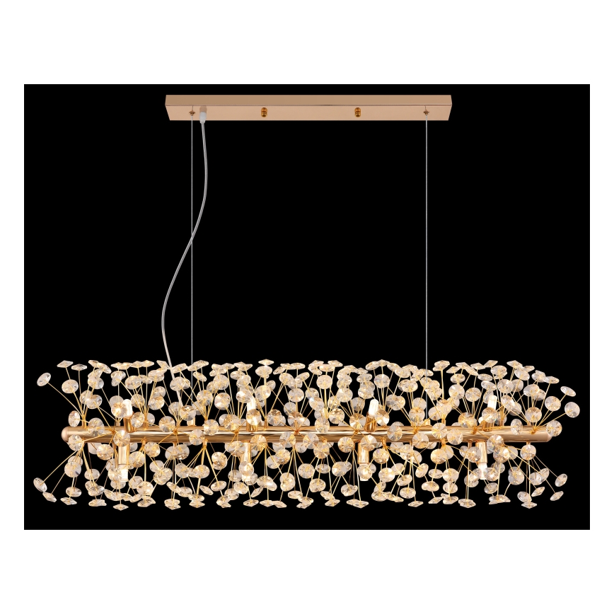 Globo - LED luster na sajli 12xG9/3,5W/230V zlatna
