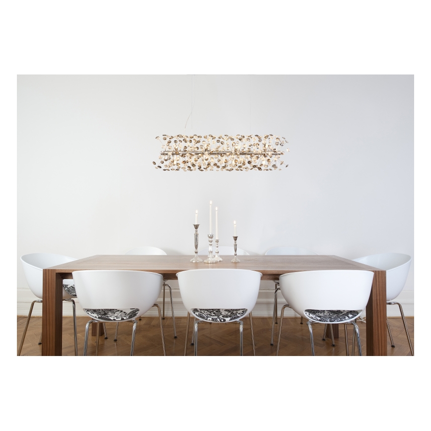 Globo - LED luster na sajli 12xG9/3,5W/230V sjajni krom