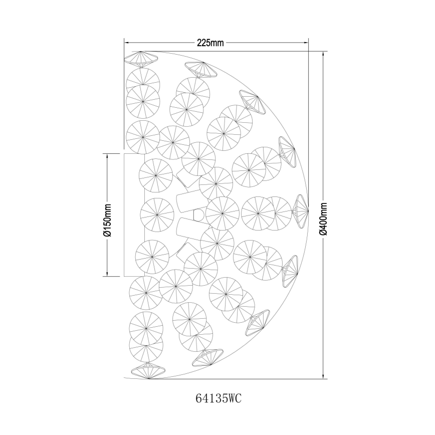 Globo - LED Zidna svjetiljka 6xG9/3,5W/230V sjajni krom