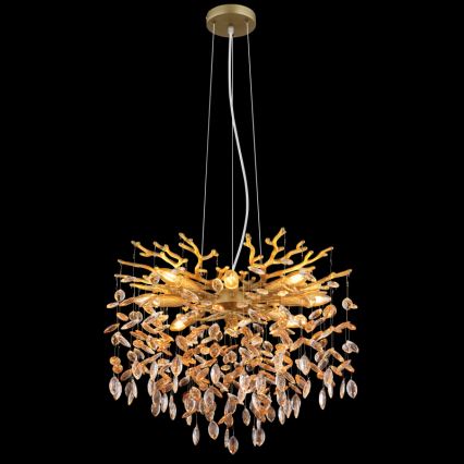 Globo - Luster na sajli 8xE14/40W/230V zlatni