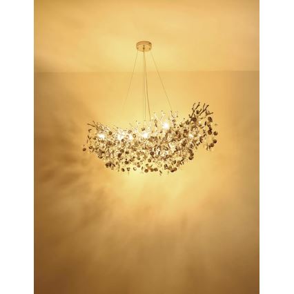 Globo - luster na sajli 16xE14/40W/230V, srebrni