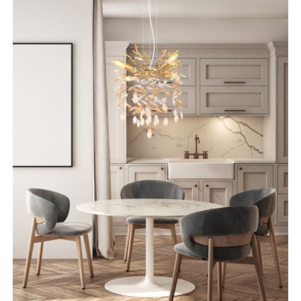 Globo - Luster na sajli 4xE14/40W/230V zlatni