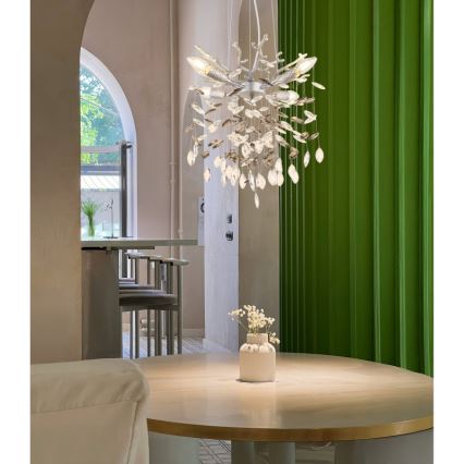 Globo - Luster na sajli 4xE14/40W/230V srebrni