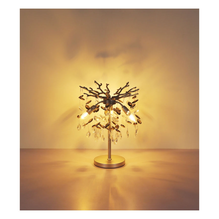Globo - Stolna lampa 3xE14/40W/230V srebrna