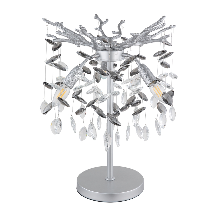 Globo - Stolna lampa 3xE14/40W/230V srebrna
