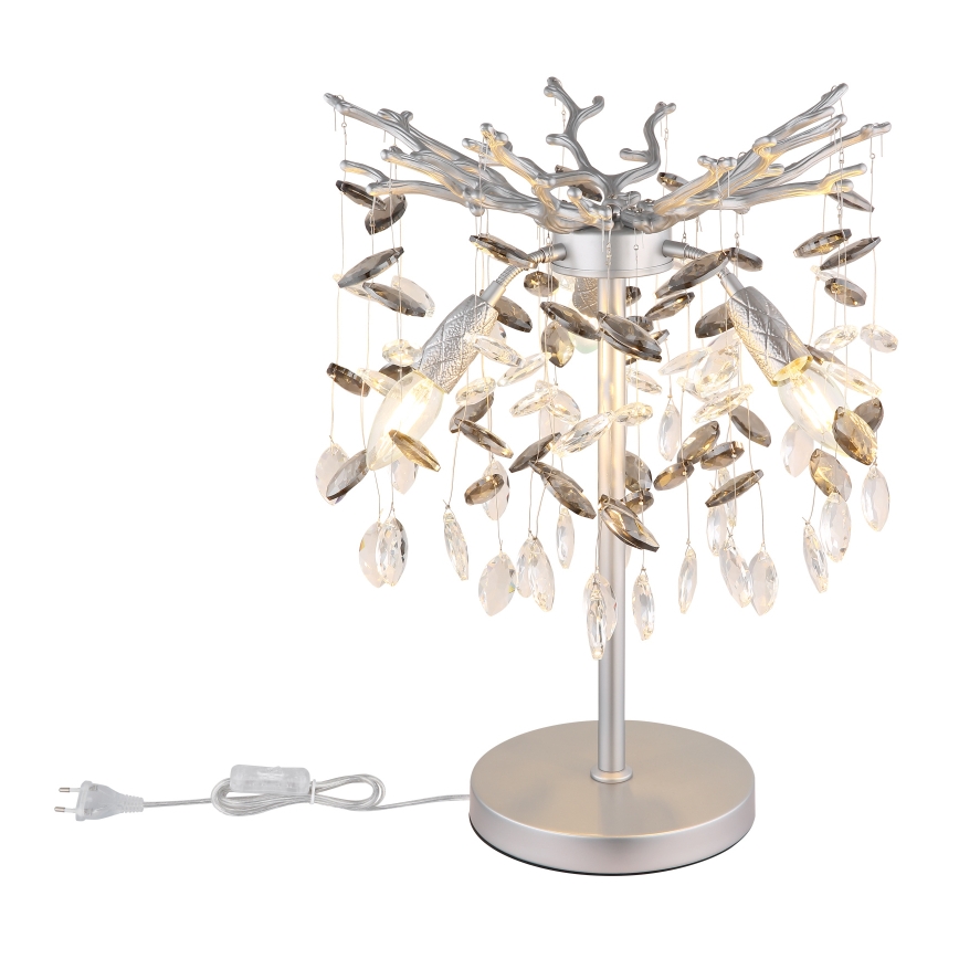 Globo - Stolna lampa 3xE14/40W/230V srebrna