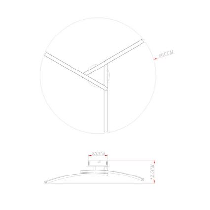 Globo - LED Nadgradni luster 3xLED/6W/230V