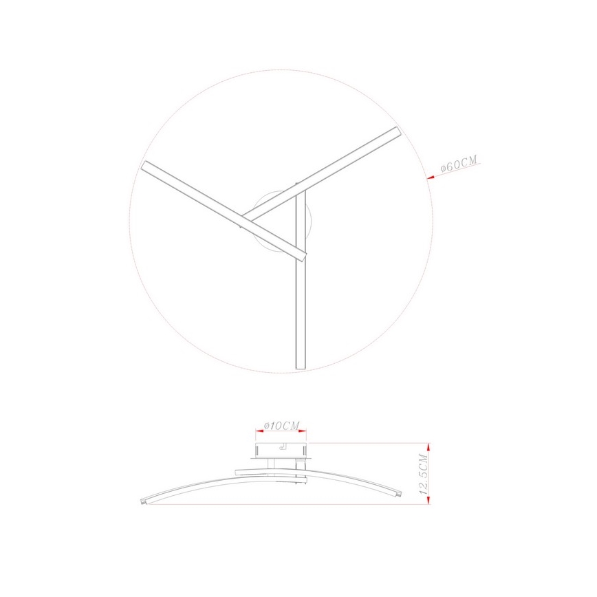 Globo - LED Nadgradni luster 3xLED/6W/230V