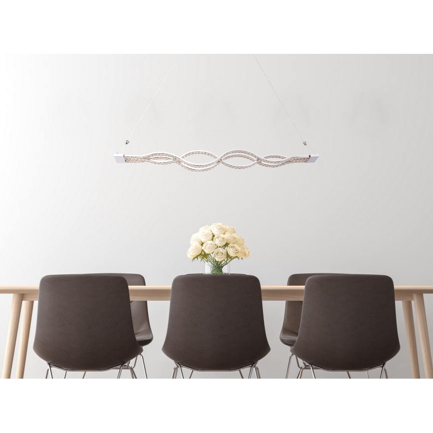 Globo - LED luster na sajli s prigušivanjem LED/30W/230V + daljinski upravljač