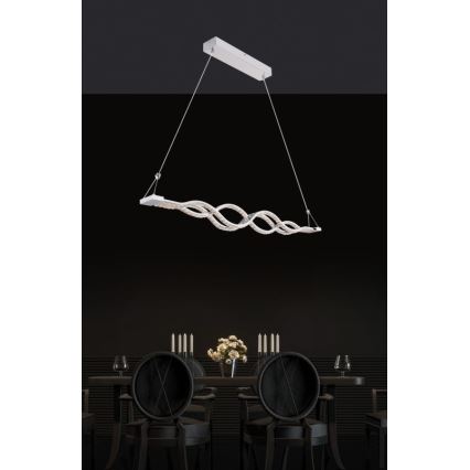 Globo - LED luster na sajli s prigušivanjem LED/30W/230V + daljinski upravljač