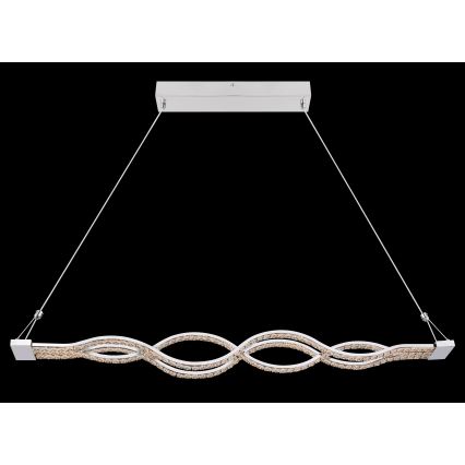 Globo - LED luster na sajli s prigušivanjem LED/30W/230V + daljinski upravljač