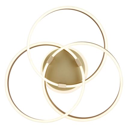 Globo - LED prigušiva stropna svjetiljka LED/56W/230V 2700-6000K 57,5x60 cm zlatna + daljinski upravljač