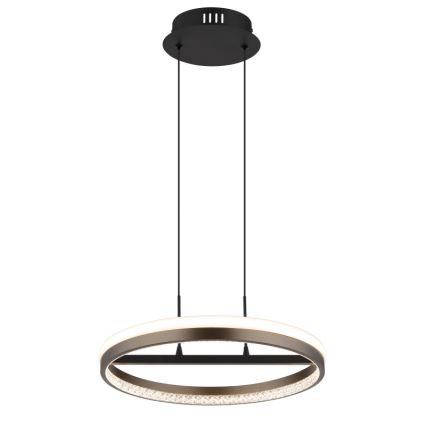Globo - LED Luster na sajli LED/40W/230V 3000/4000/6000K pr. 39,7 cm smeđa