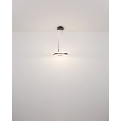 Globo - LED Luster na sajli LED/40W/230V 3000/4000/6000K pr. 39,7 cm smeđa