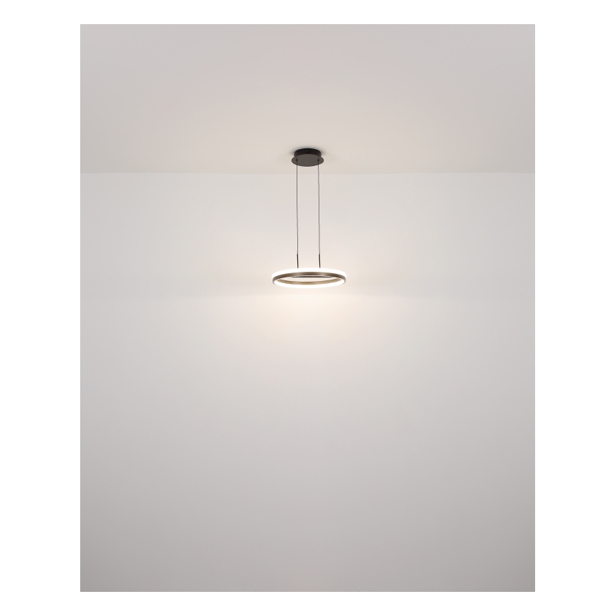 Globo - LED Luster na sajli LED/40W/230V 3000/4000/6000K pr. 39,7 cm smeđa