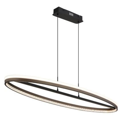 Globo - LED Luster na sajli LED/60W/230V 3000/4000/6000K smeđa