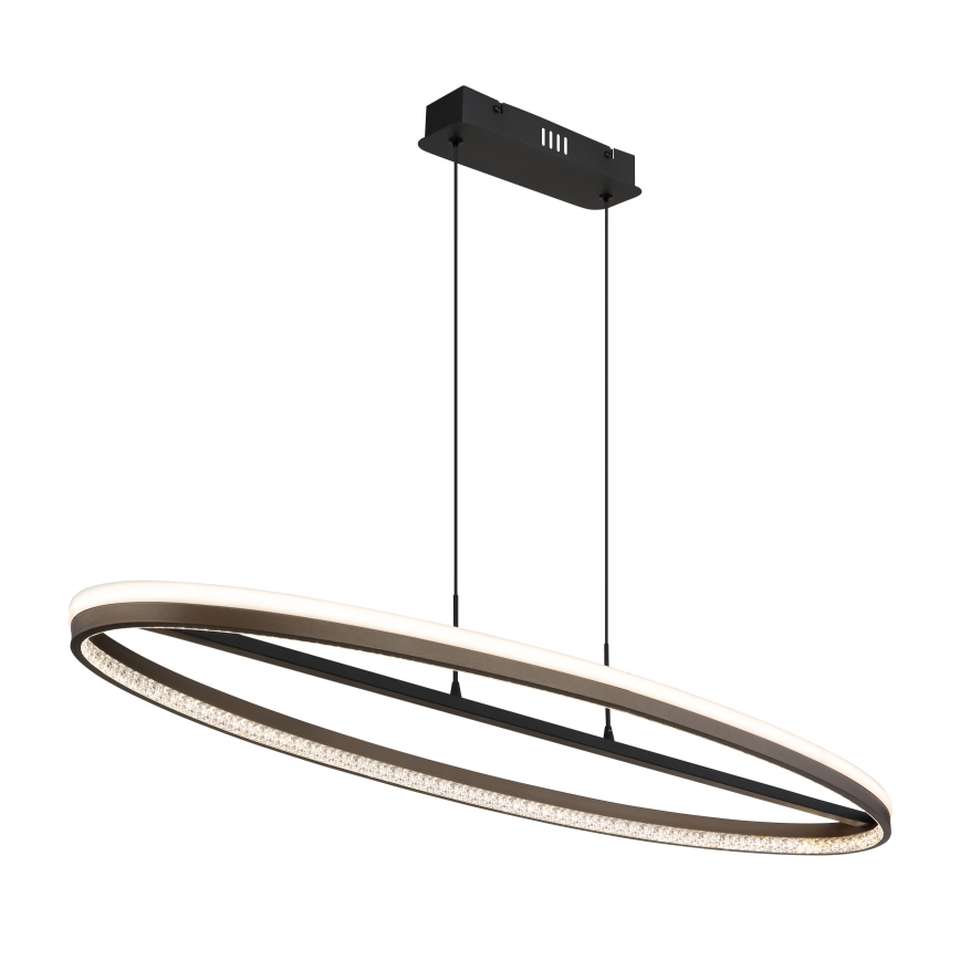 Globo - LED Luster na sajli LED/60W/230V 3000/4000/6000K smeđa