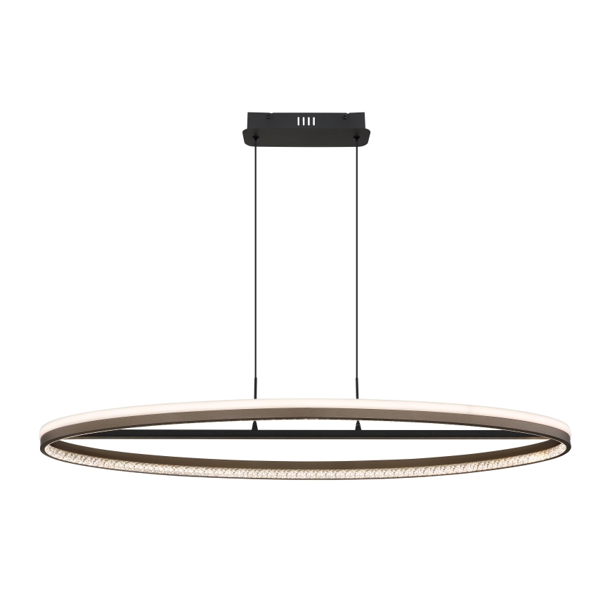 Globo - LED Luster na sajli LED/60W/230V 3000/4000/6000K smeđa