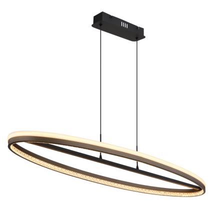 Globo - LED Luster na sajli LED/60W/230V 3000/4000/6000K smeđa