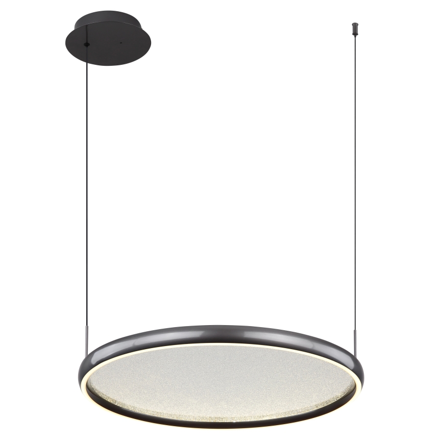 Globo - LED Prigušivi luster na sajli LED/36W/230V 2700-6000K crna + daljinski upravljač