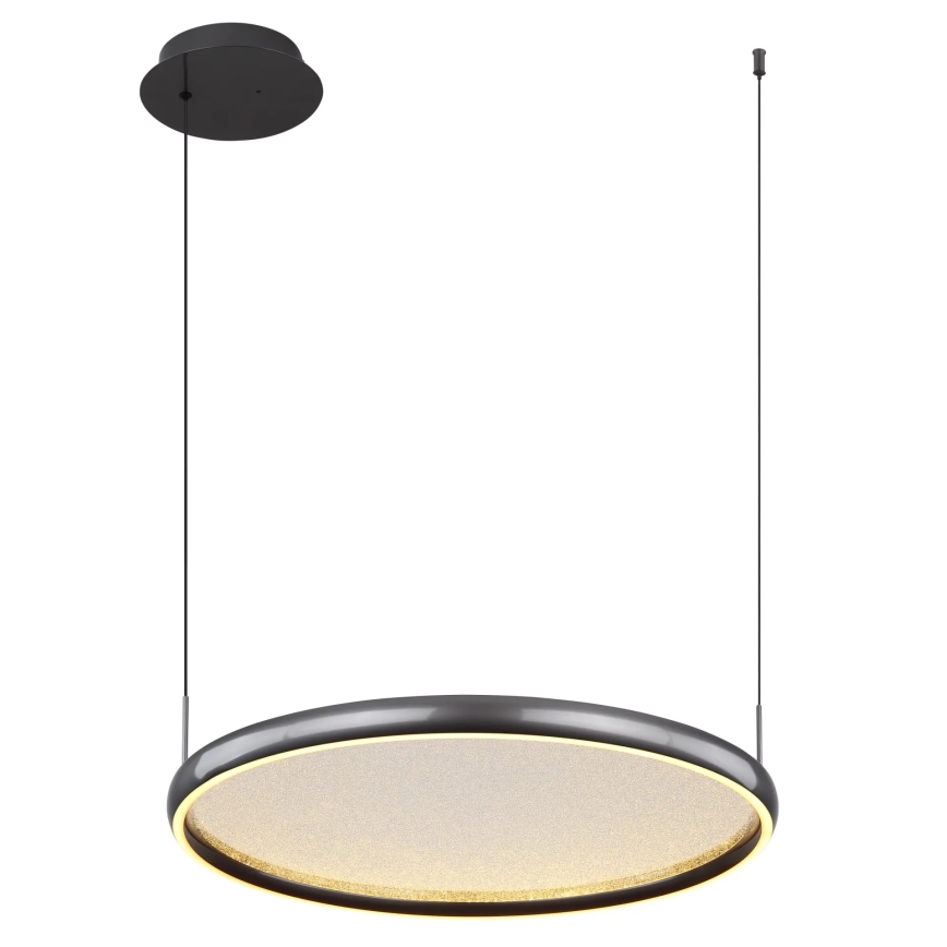 Globo - LED Prigušivi luster na sajli LED/36W/230V 2700-6000K crna + daljinski upravljač