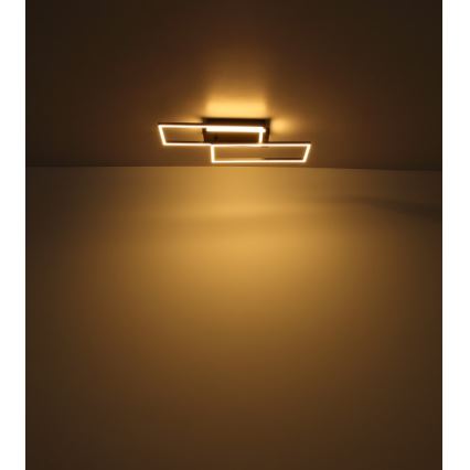 Globo - LED Stropna svjetiljka LED/40W/230V 62x27 cm mat krom/crna