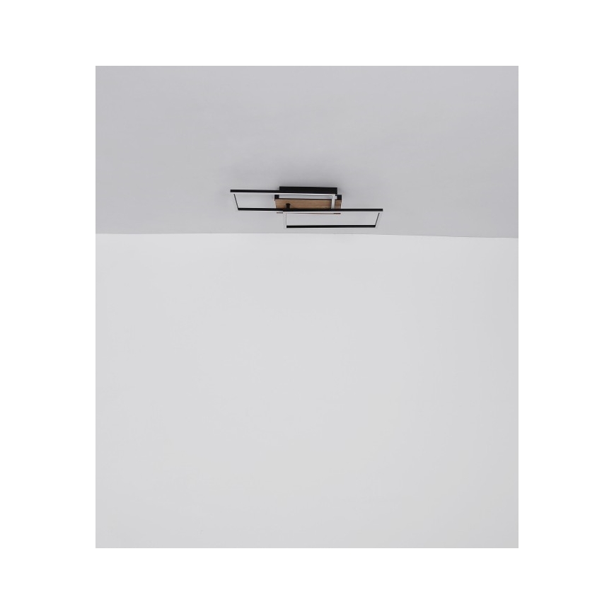 Globo - LED Stropna svjetiljka LED/40W/230V 62x27 cm mat krom/crna