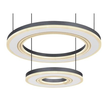 Globo - LED Prigušivi luster na sajli LED/50W/230V 2700-6000K pr. 50 cm crna + daljinski upravljač
