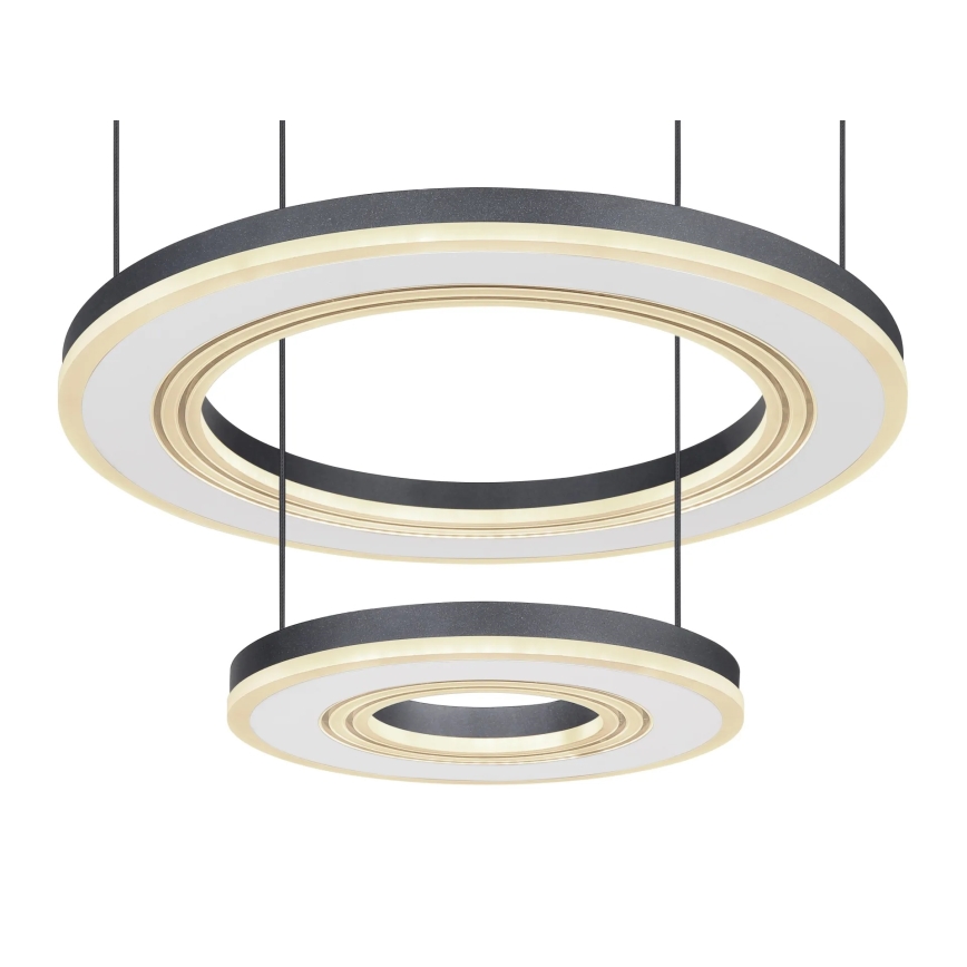Globo - LED Prigušivi luster na sajli LED/50W/230V 2700-6000K pr. 50 cm crna + daljinski upravljač