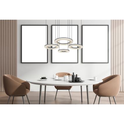 Globo - LED Prigušivi luster na sajli LED/80W/230V 2700-6000K crna + daljinski upravljač